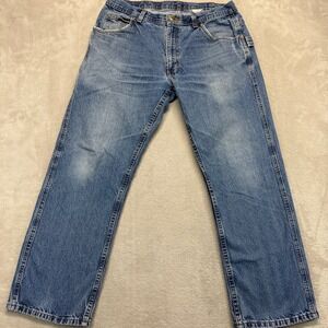 Vintage Key Industries‎ Mens Carpenter Jeans Blue Denim W34 L30 Streetwear Y2K